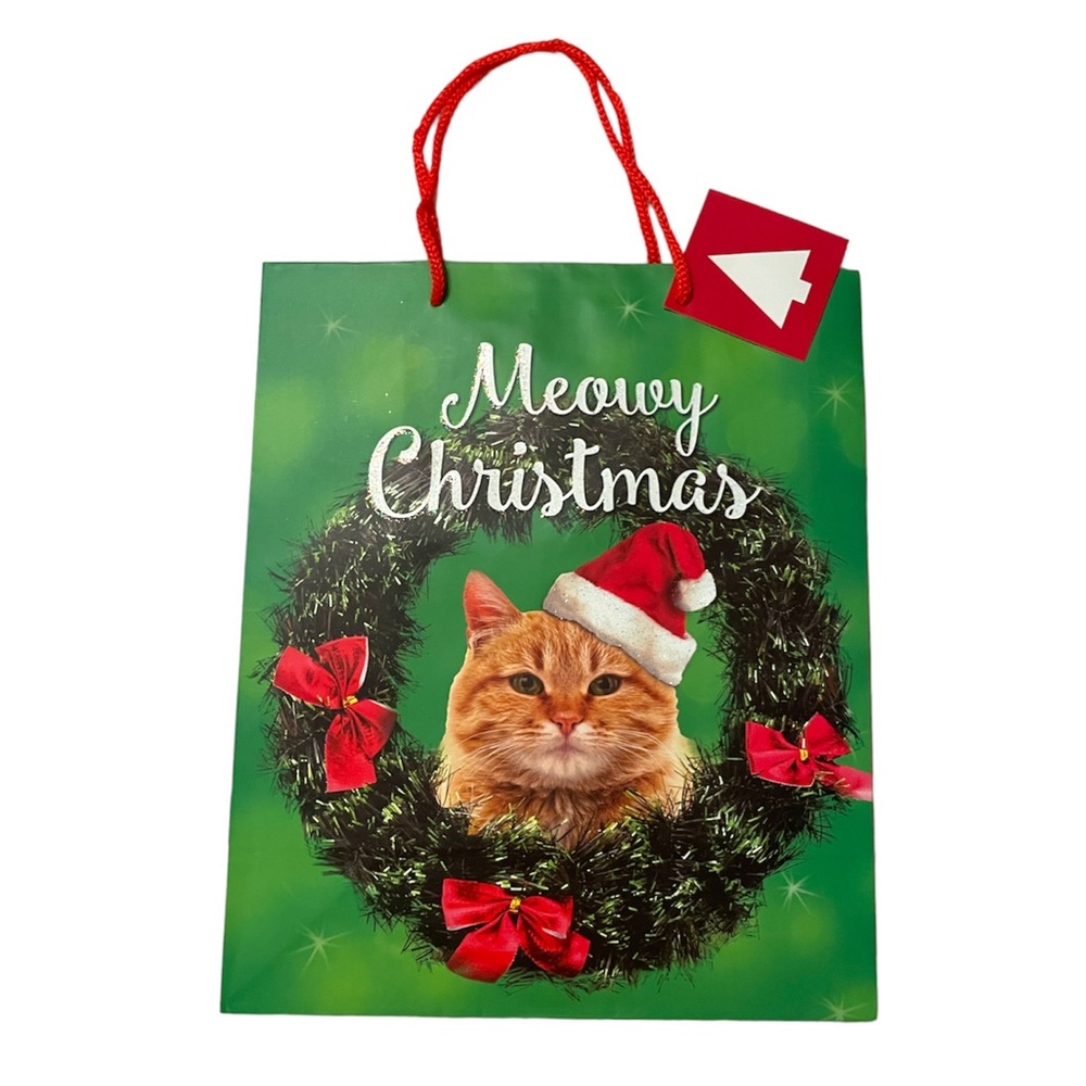 Cat Christmas Gift Bag